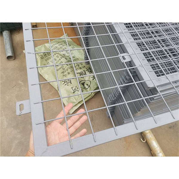 灰色框架防護欄 金屬隔離網 住宅小區鐵絲防護網